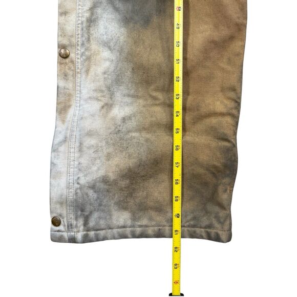 Vtg Carhartt 996QZS Duck Canvas Insulated Coveralls Men’s Size 46S USA Thrashed - Picture 13 of 13